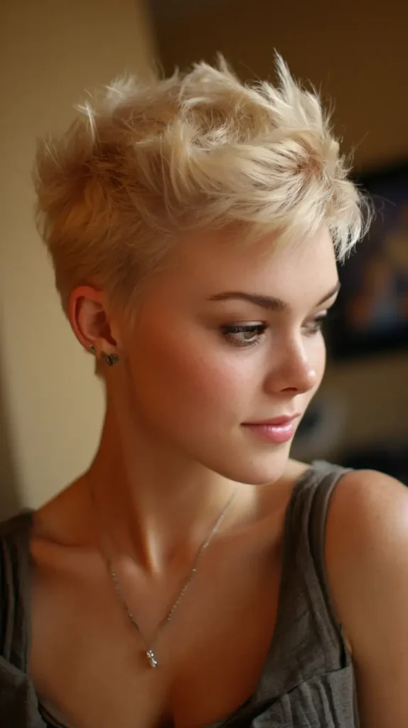 Blonde Faux Hawk Pixie