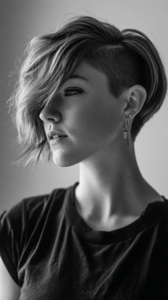 Bob with Side Bangs and Undercut