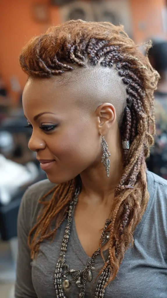 Box Braid Mohawk