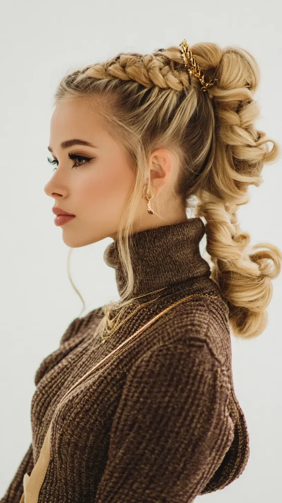 Braided Claw Clip Updo