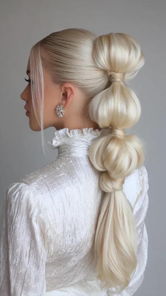 Bubble Sleek Ponytail