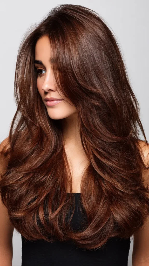 Chestnut Brown with Layers