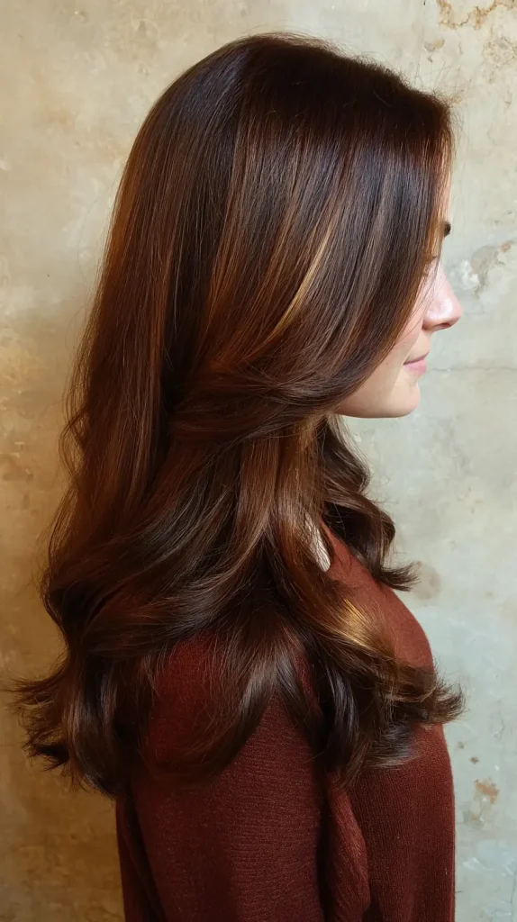 Chestnut Brown with Soft Highlights