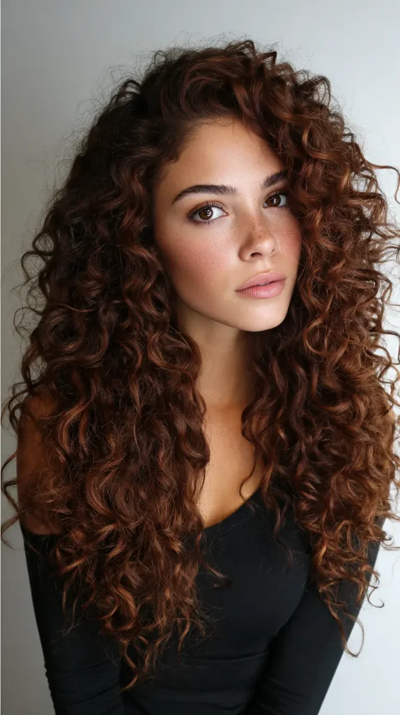 Chestnut on Natural Curls