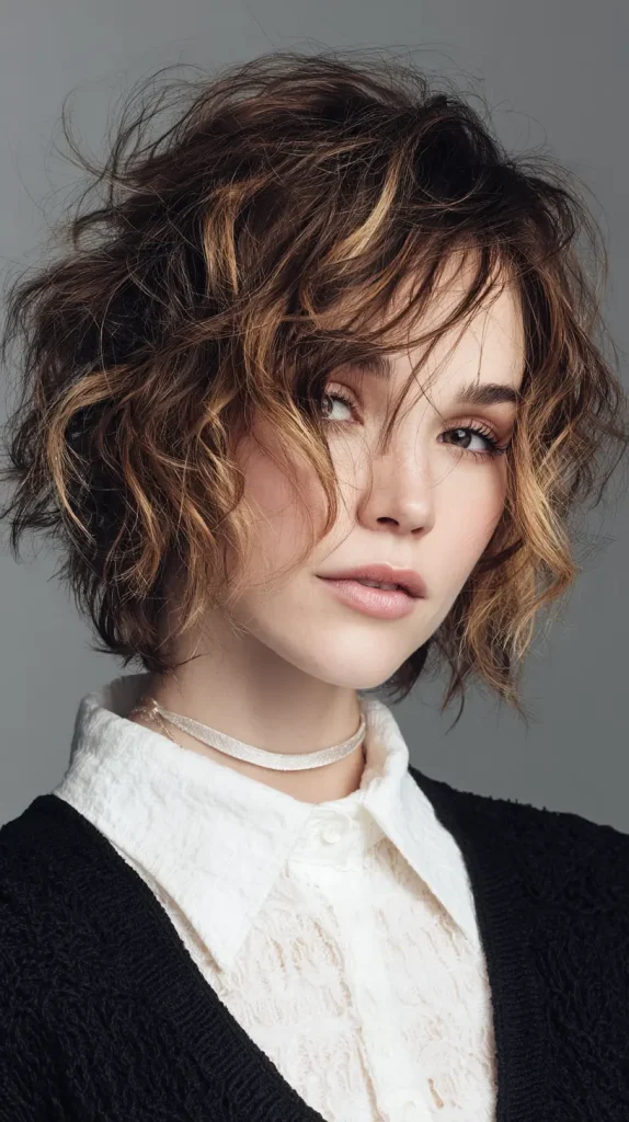 Choppy Bob with Natural Texture