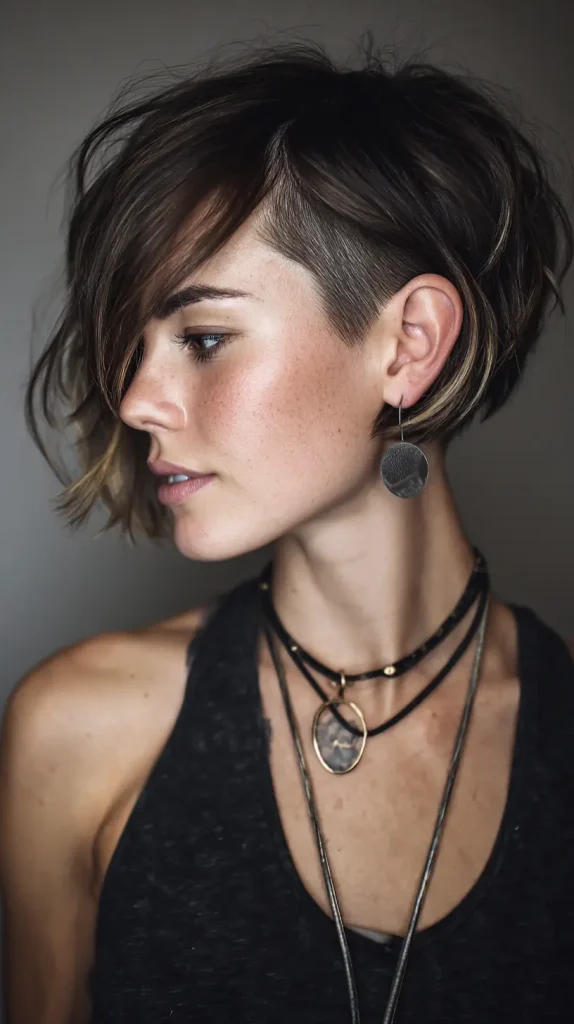 Choppy Bob with Undercut