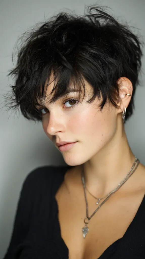Choppy Pixie with Messy Texture