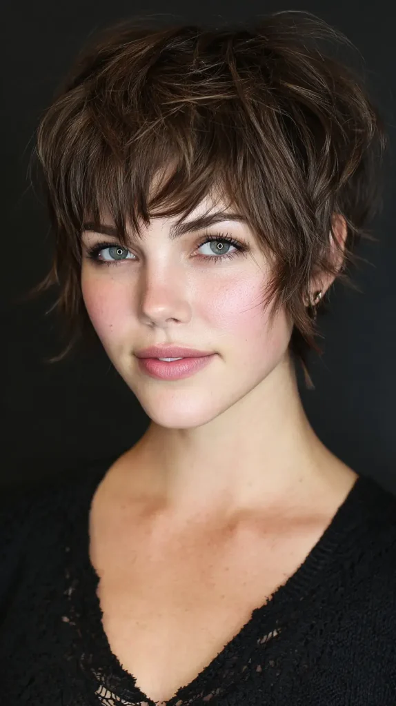 Choppy Short Side Bangs