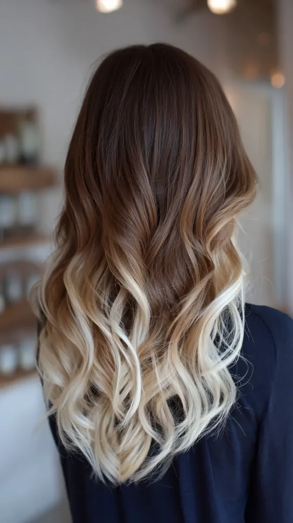 Classic Brown to Blonde Ombre