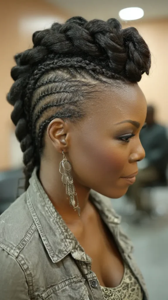 Classic Cornrow Mohawk