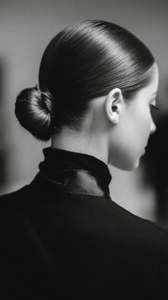 Classic Low Slick Back Bun