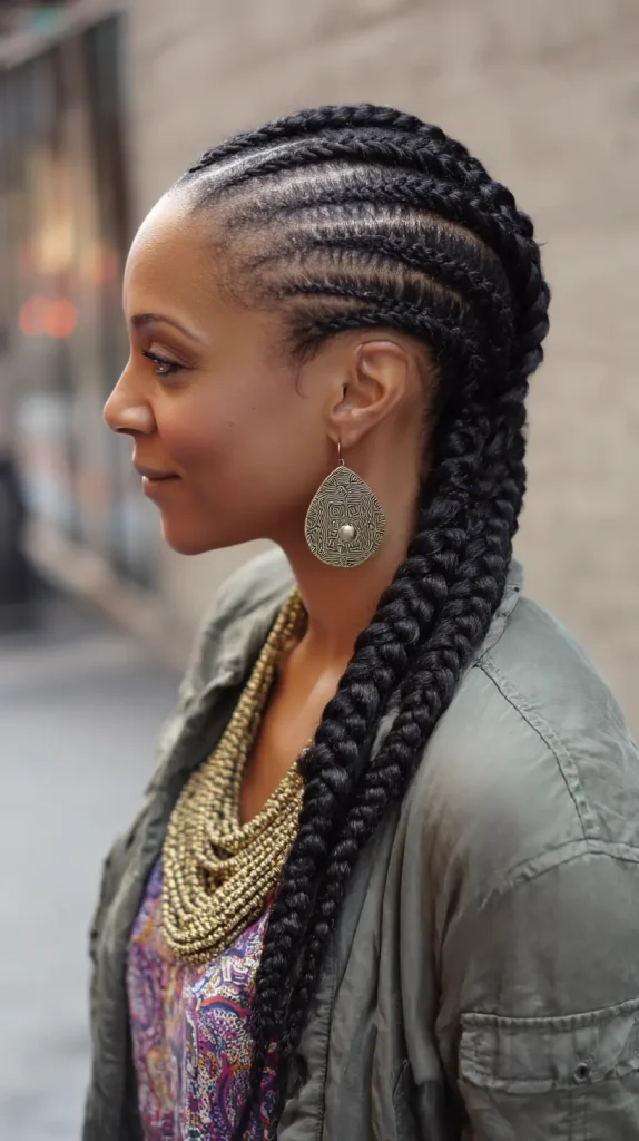 Classic Straight Back Cornrows