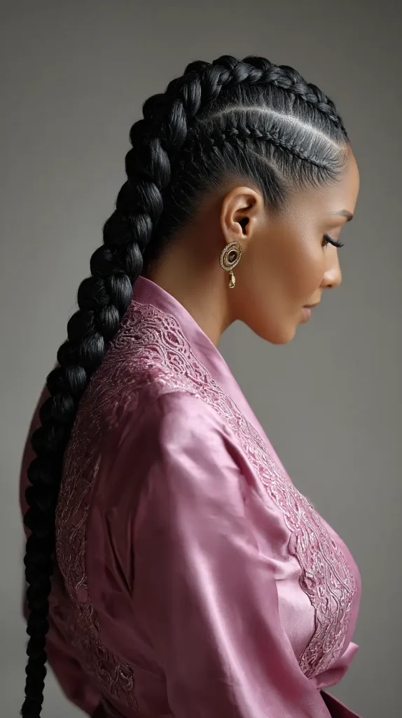  Classic Straight Back Feed-in Braids
