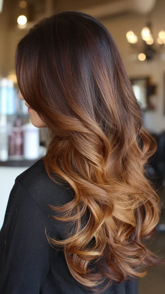 Coffee Brown to Toffee Ombre