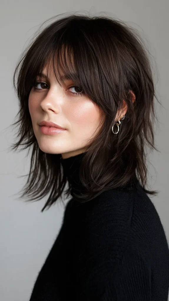 Collarbone-Length Shag