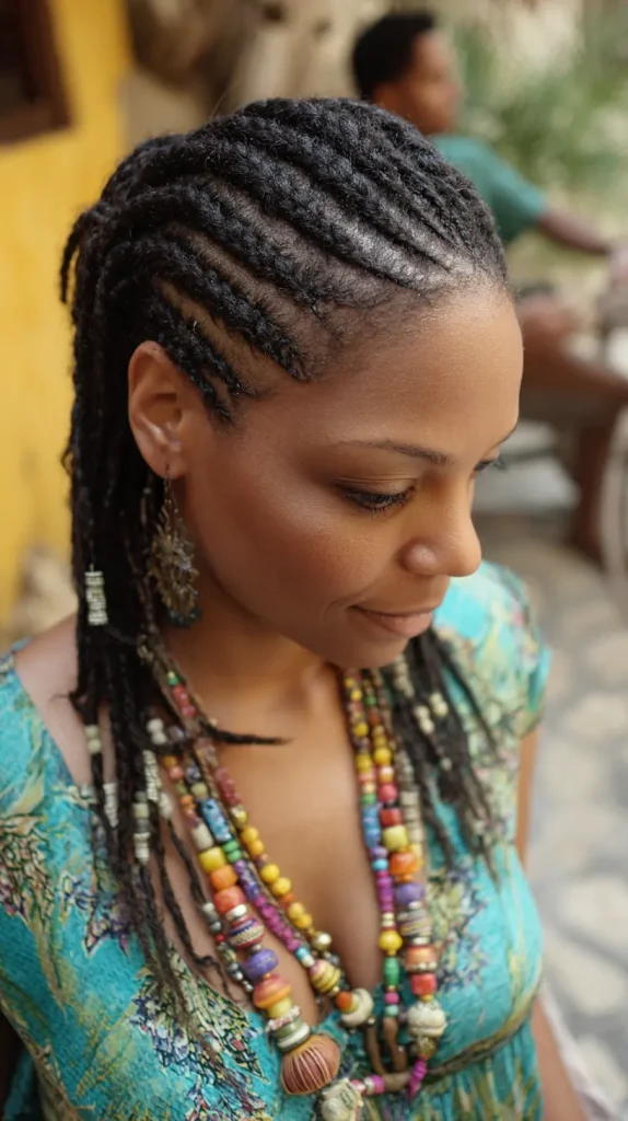 Cornrows with Beads