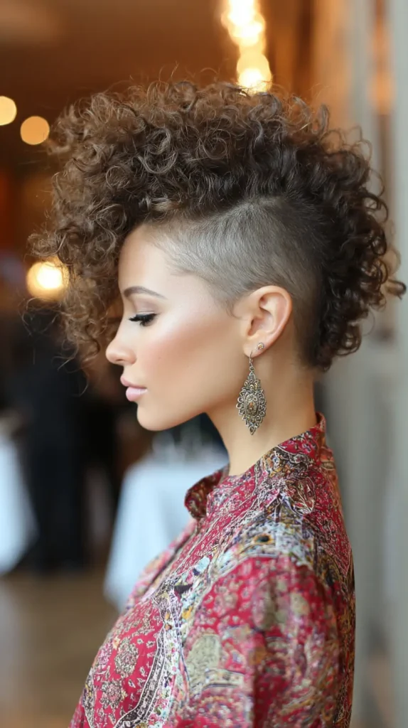 Curly Faux Hawk