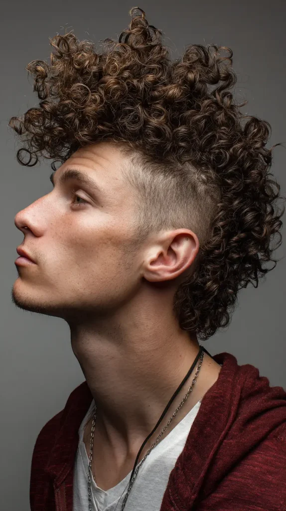 Curly Faux Hawk