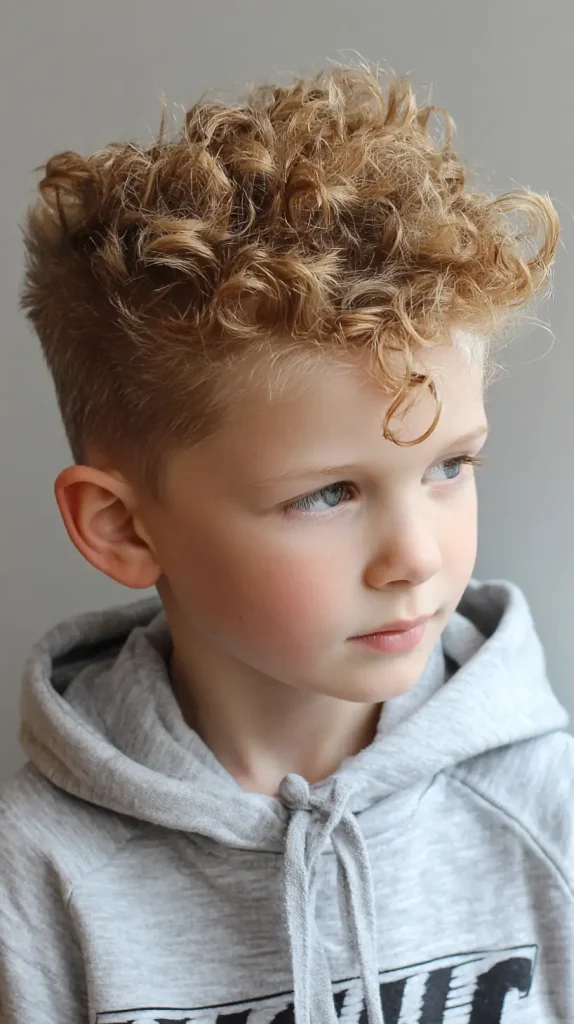 Curly Faux Hawk for Boys