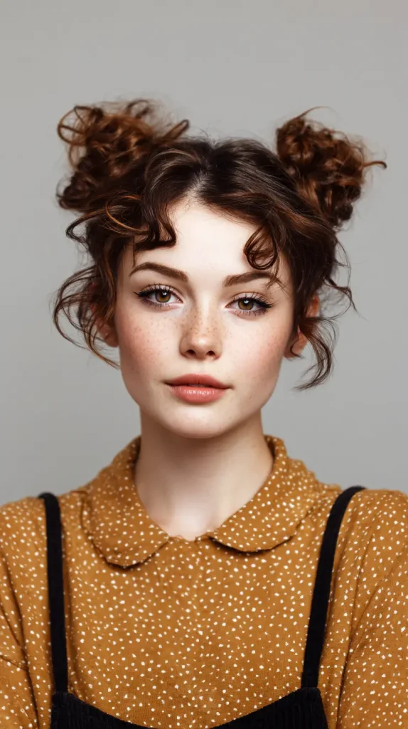 Curly Space Buns