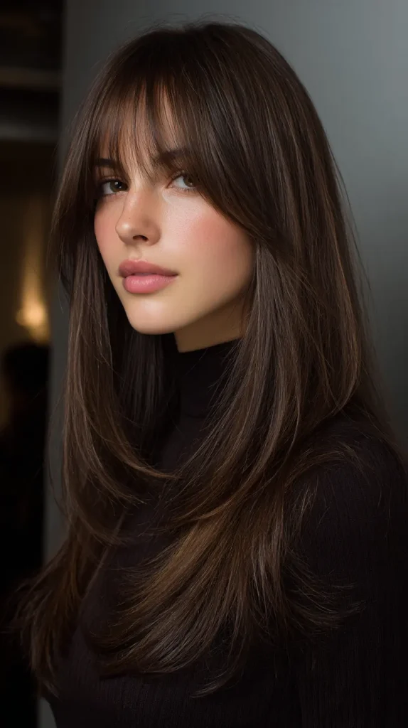 Curtain Bangs with Layers