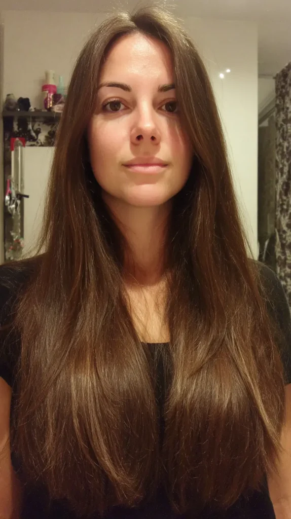 Cut straight across or point cut