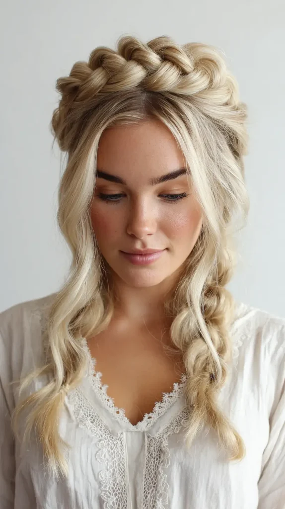 Dutch Braid Crown Tutorial