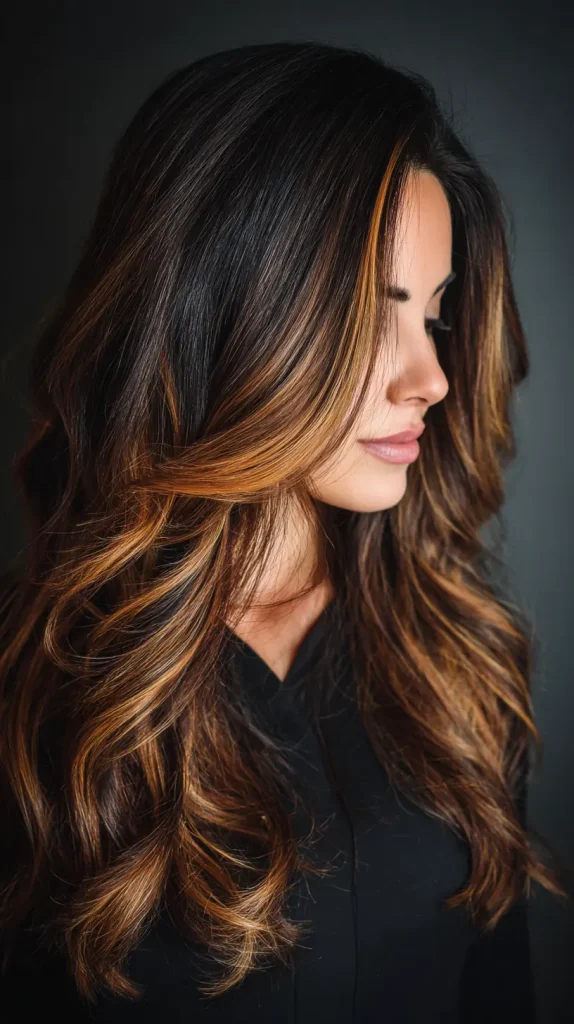 Face-Framing Caramel Highlights