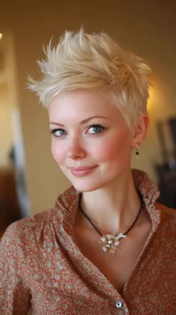 Faux Hawk Pixie with Bangs