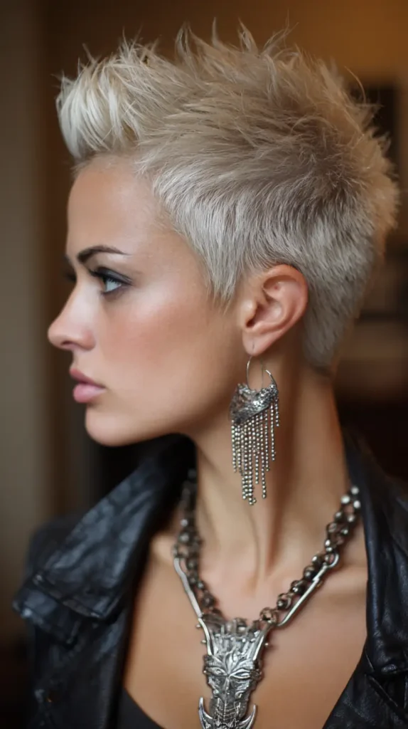 Faux Hawk Pixie with Design
