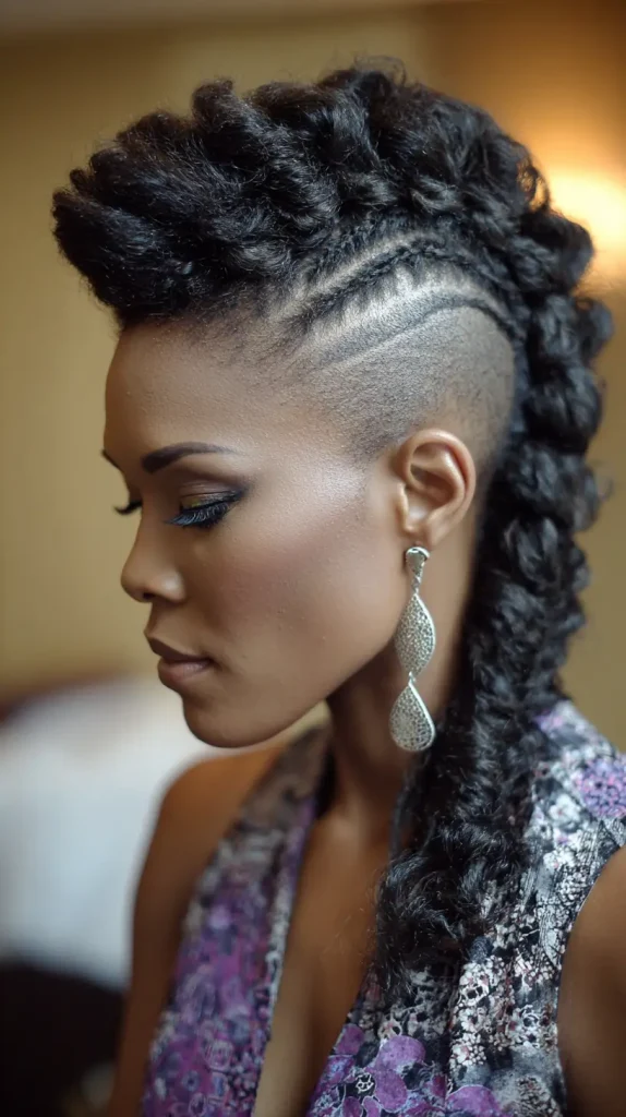  Faux Hawk with Box Braids