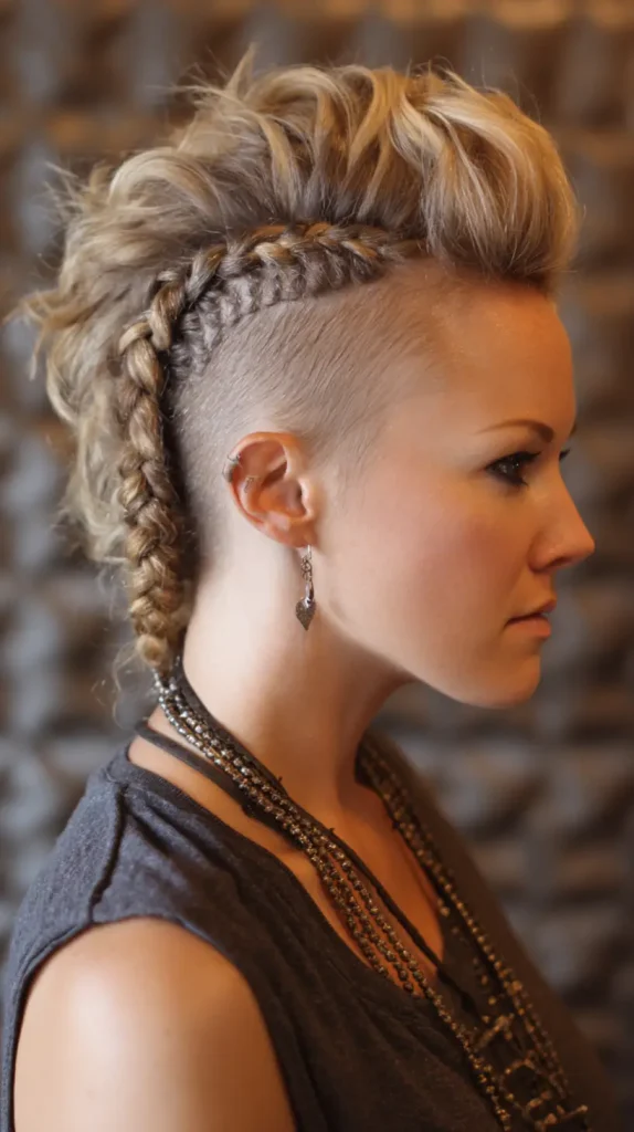 Faux Hawk with Braids