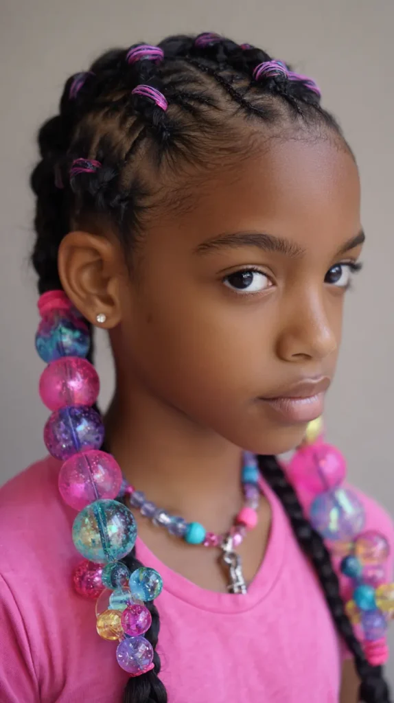 Feed-In Braids with Chunky Bead