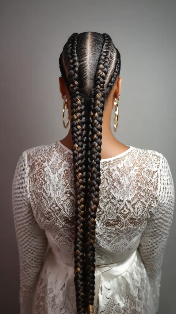 Feed-in Braids with Highlights
