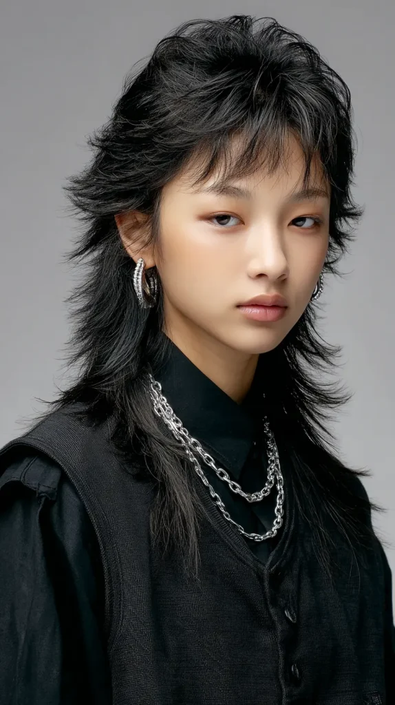 Feminine Korean Mullet (Wolf Cut)