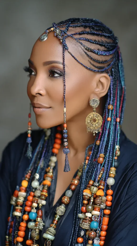 Fulani Braids with Beads