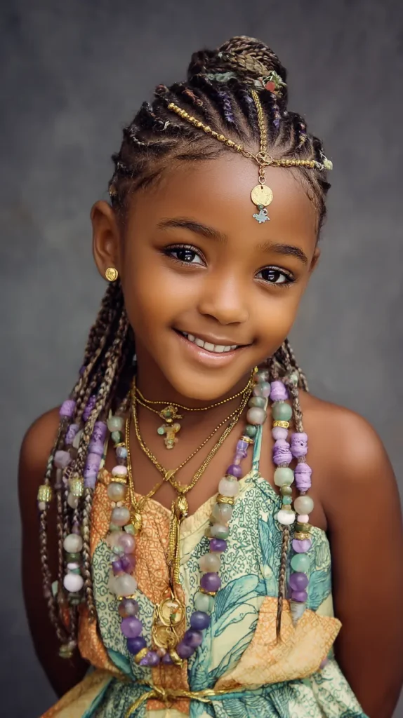 Fulani Braids with Beads at the Front