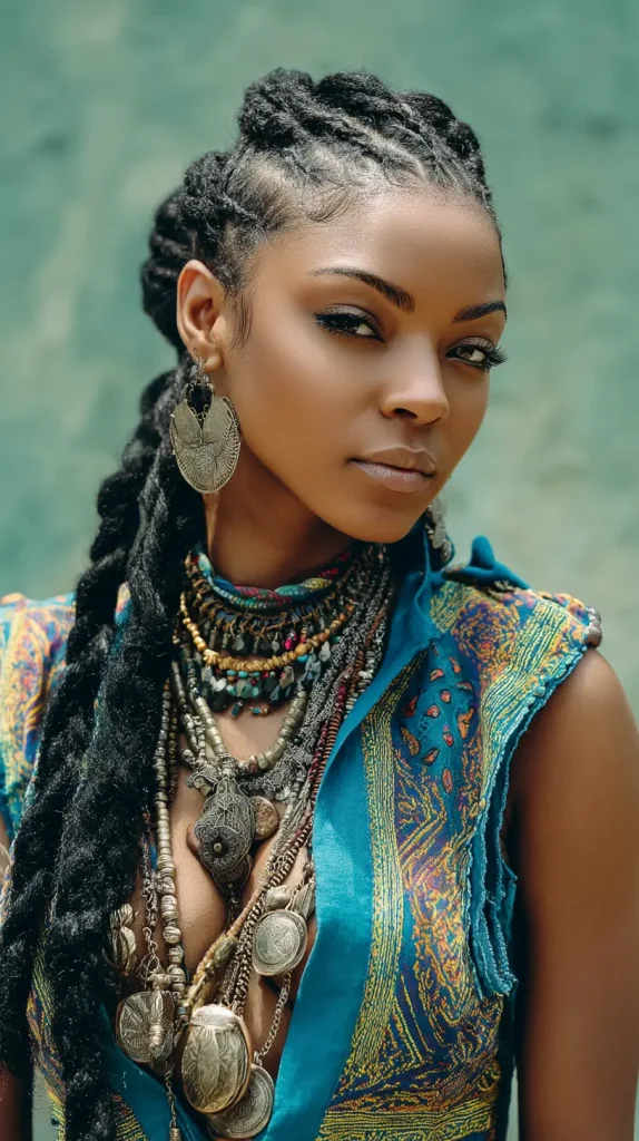 Fulani-Inspired Cornrows