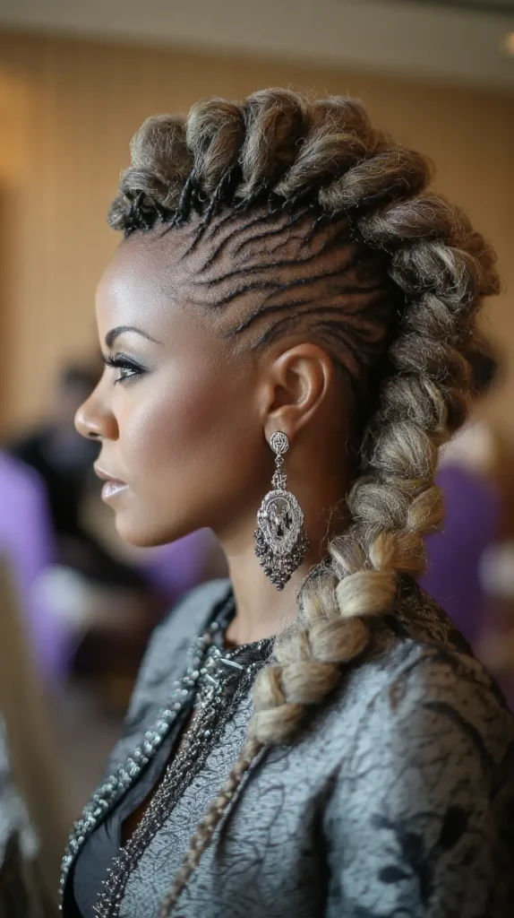  Ghana Braid Mohawk