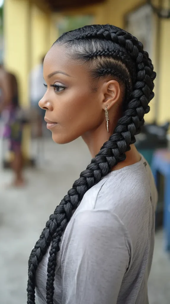 Ghana Braids (Feed-In Cornrows)