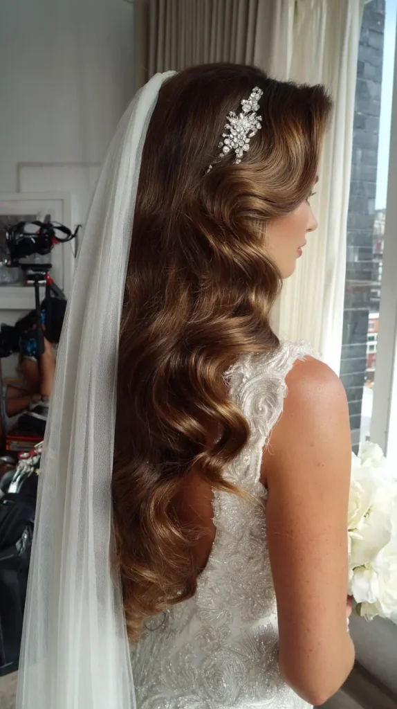 Glam Waves with a Long Veil