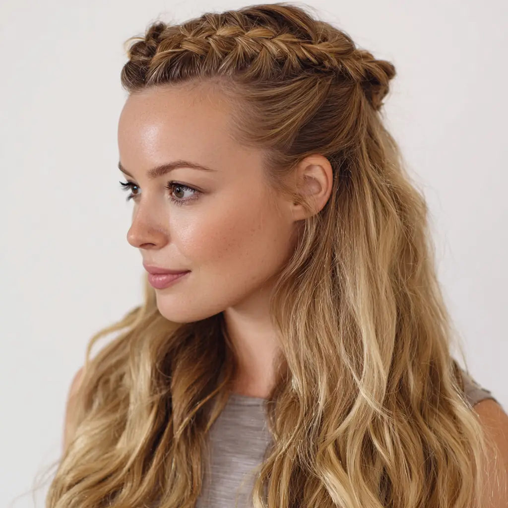 Half-Up Double Dutch Braids