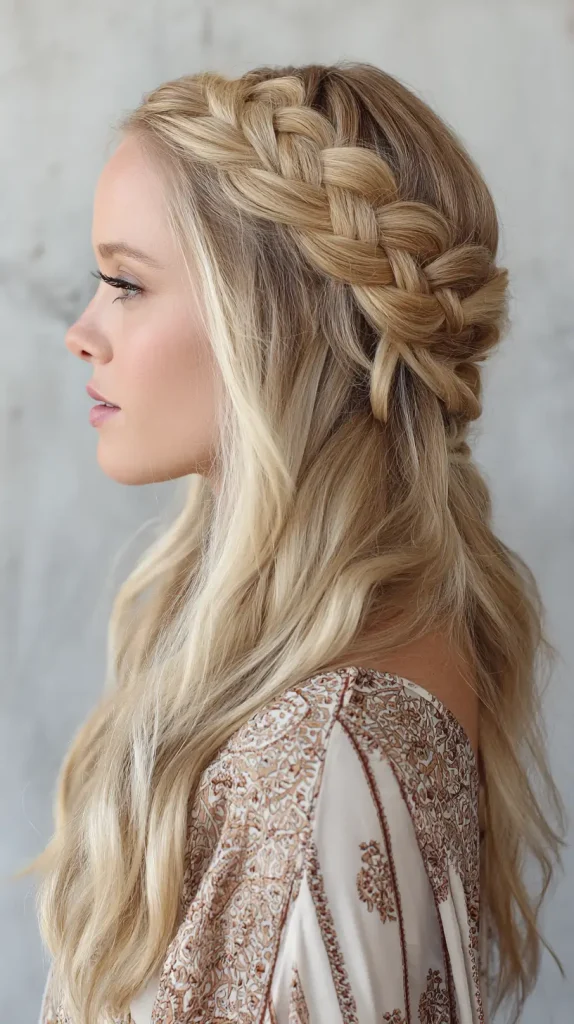Half-Up Dutch Braid Tutorial