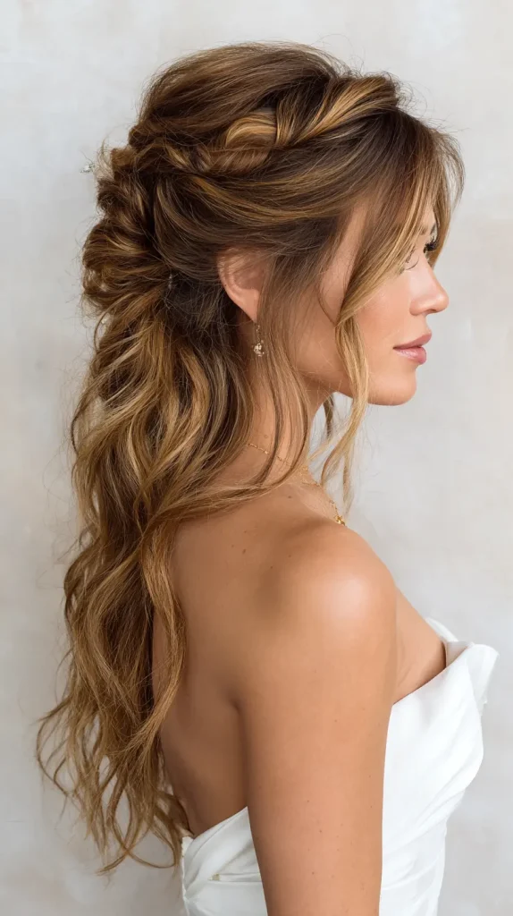 Half-Up Glam Waves with Twists