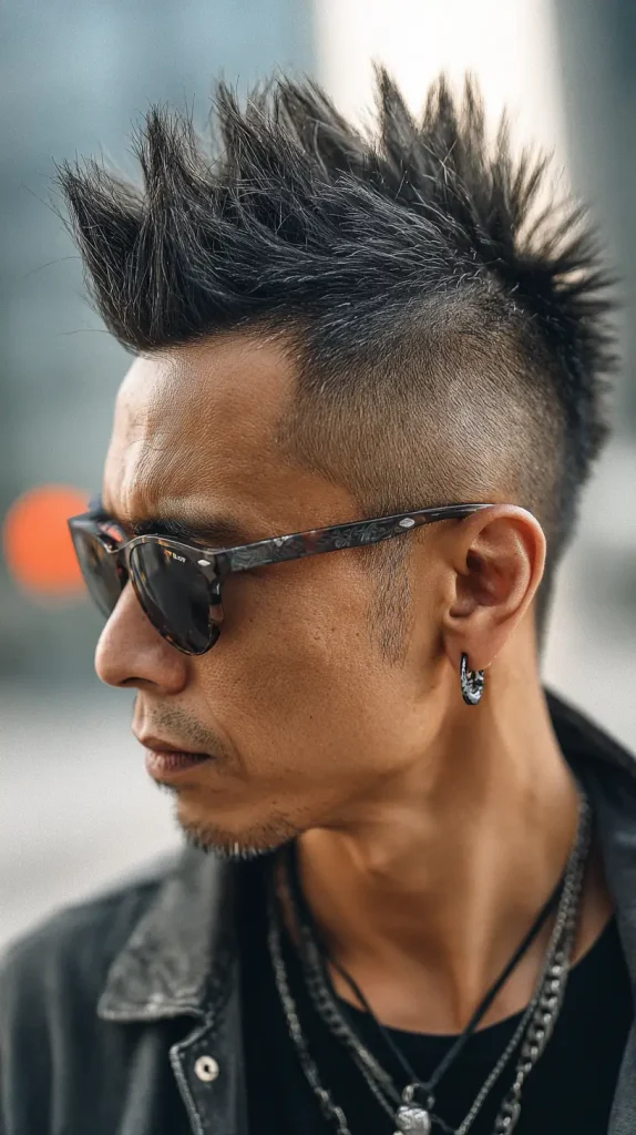 High Fade Faux Hawk