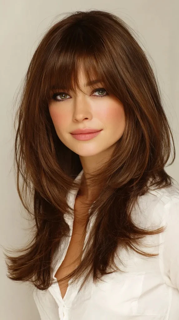 Layered Hair with Bangs