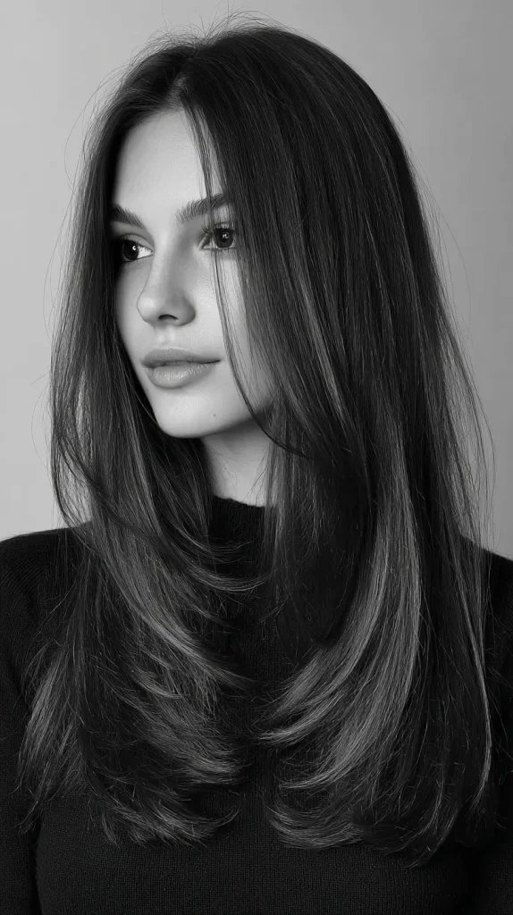 Layered Mid-Length Hair