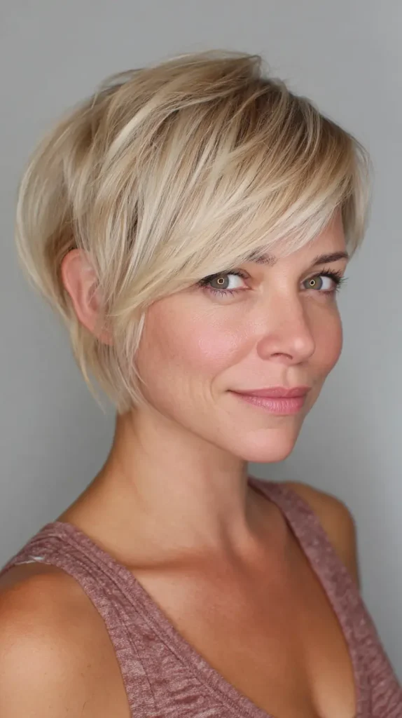  Layered Short Side Bangs