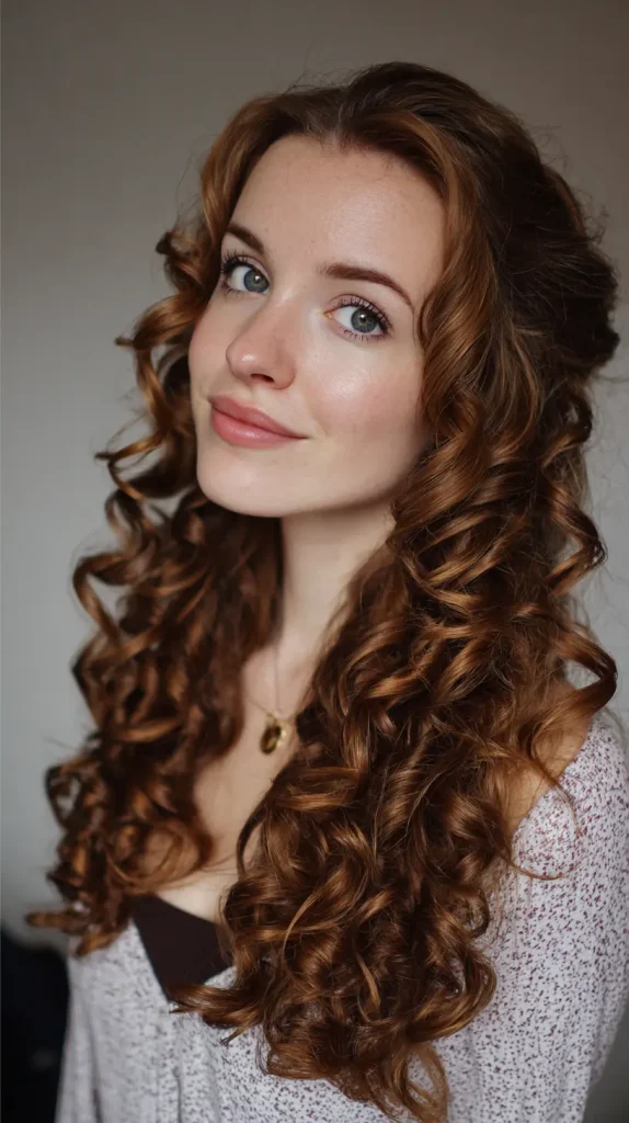 Layered Sock Heatless Curl Style