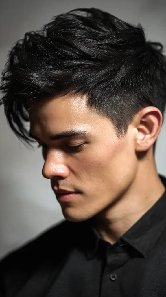 Layered Two Block Haircut Men